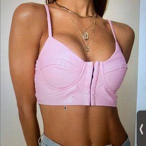 NEW WITH TAGS SUPERDOWN PINK ALLURA BUSTIER TOP !!
